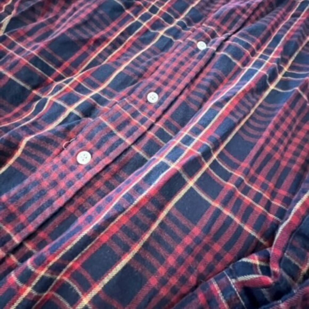 Ralph Lauren Blake Flannel Shirt Men's Size Large Red Blue Plaid Long Sleeve - Picture 4 of 9